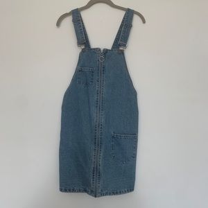 Blue jean overall dress